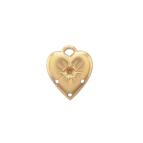 Heart w/ring and stone setting - Item # S341/1 - Salvadore Tool & Findings, Inc.